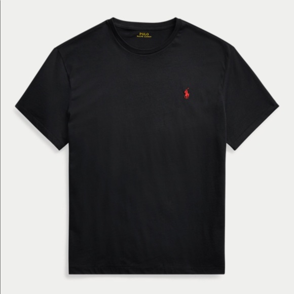 black and red polo ralph lauren shirt